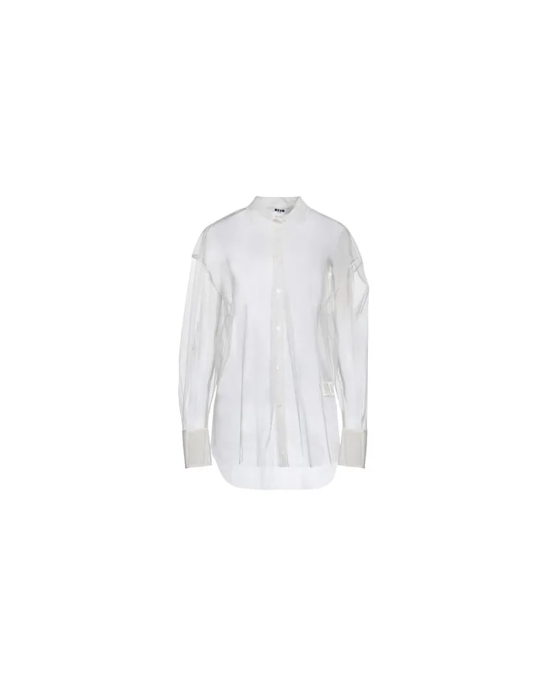 MSGM TOPS - Hemdenauf YOOX.COM Weiß
