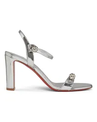 Christian Louboutin Sandale Silber