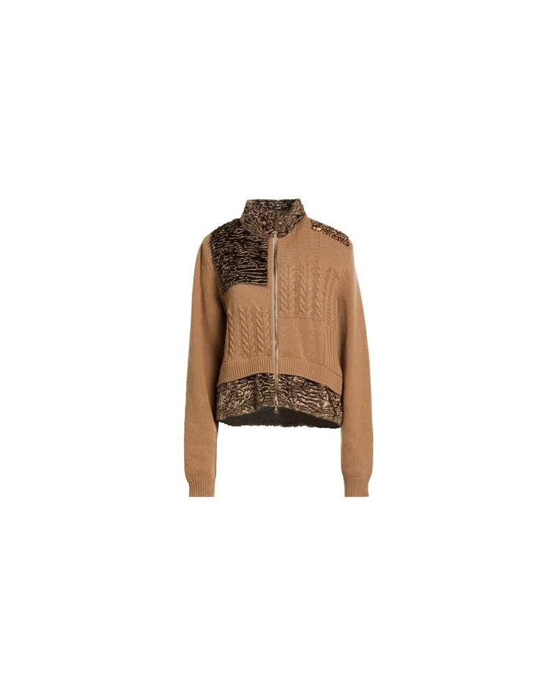 Tricot Chic STRICKWAREN - Strickjackenauf YOOX.COM Kamel