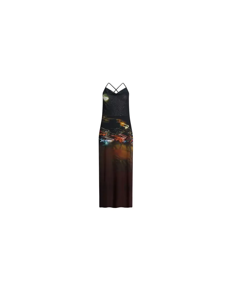 Isabel Benenato KLEIDER - Maxi-Kleiderauf YOOX.COM Schwarz