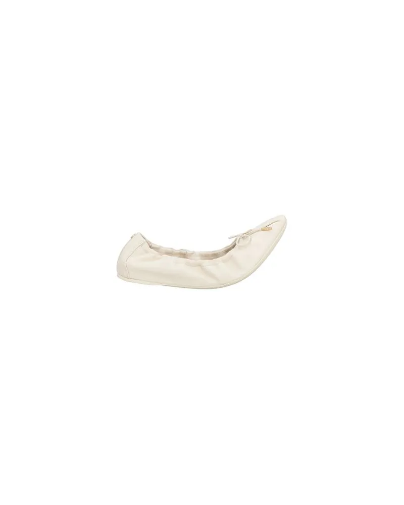 Ferragamo BALLERINA - SCHUHE - Ballerinasauf YOOX.COM Cremeweiß