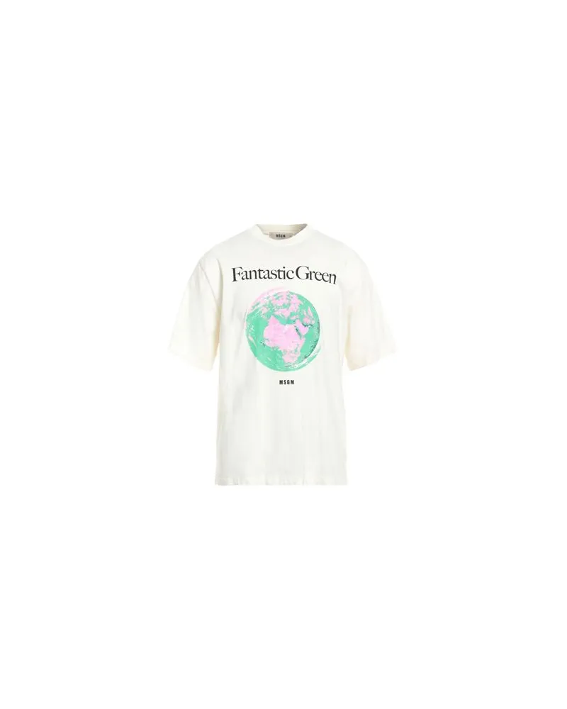 MSGM TOPS - T-shirtsauf YOOX.COM Cremeweiß