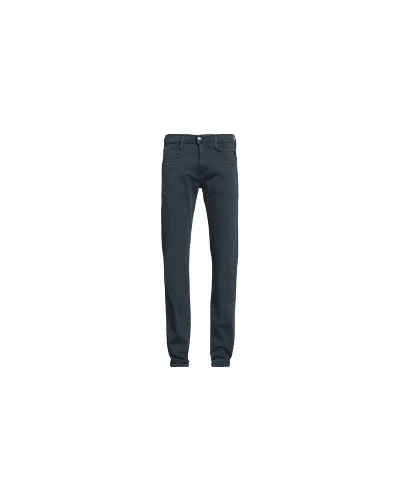 Replay HYPERFLEX - HOSEN & RÖCKE - Hosenauf YOOX.COM Marineblau