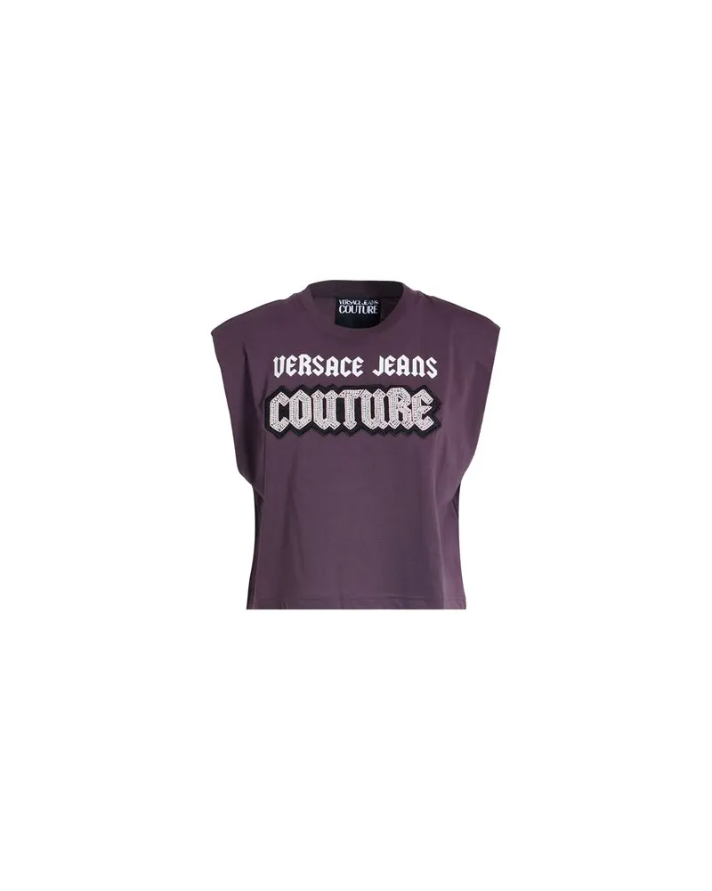 Versace Jeans TOPS - T-shirtsauf YOOX.COM Pflaume