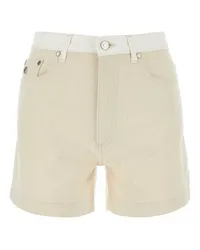 Stella McCartney Jeansshorts Cremeweiß