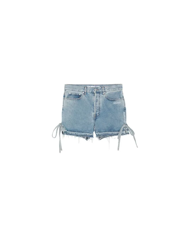 OFF-WHITE HOSEN & RÖCKE - Jeansshortsauf YOOX.COM Blau
