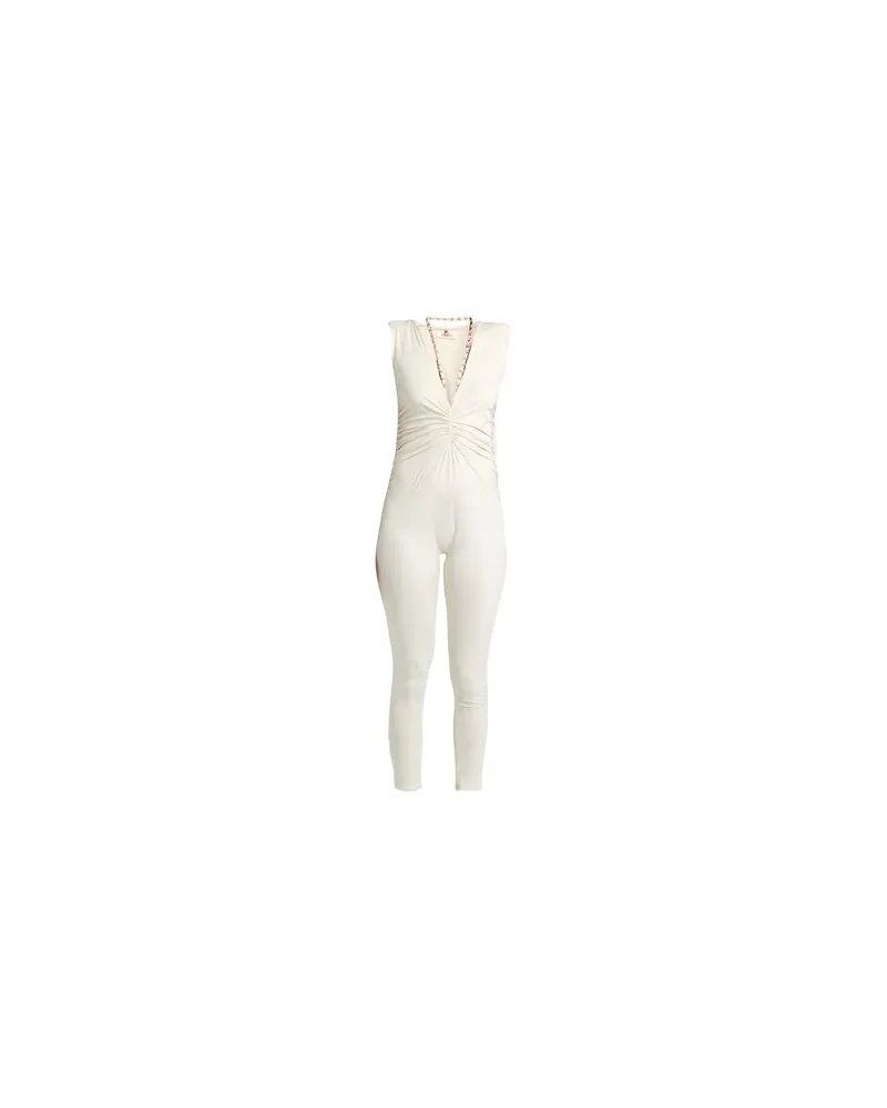 KONTATTO OVERALLS - Jumpsuitsauf YOOX.COM Cremeweiß