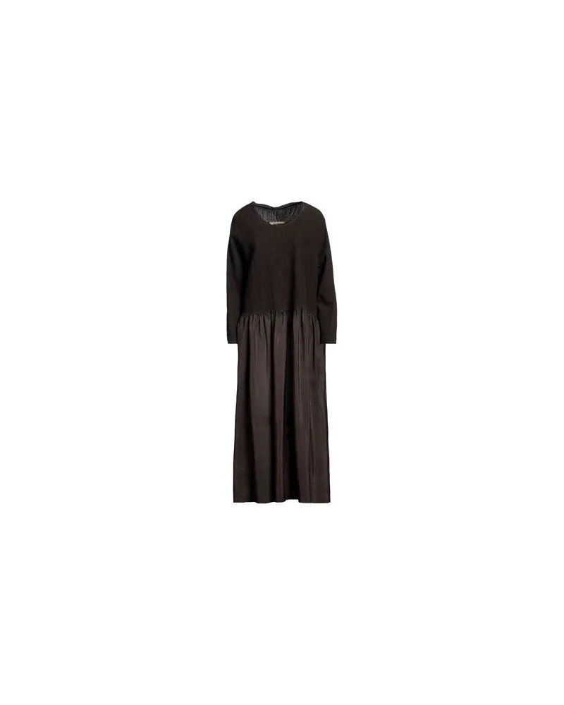 Uma Wang KLEIDER - Maxi-Kleiderauf YOOX.COM Dunkelbraun
