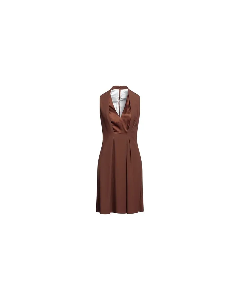 Philosophy Di Lorenzo Serafini KLEIDER - Mini-Kleiderauf YOOX.COM Braun