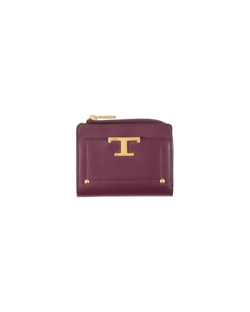 TOD'S Kleinlederwaren - Brieftaschenauf YOOX.COM Pflaume