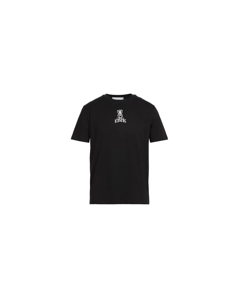 Iceberg T-SHIRT JERSEY  - TOPS - T-shirtsauf YOOX.COM Schwarz