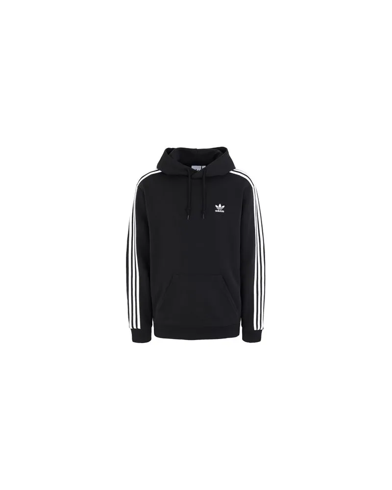 adidas 3-STRIPES HOODY   - TOPS - Sweatshirtsauf YOOX.COM Schwarz