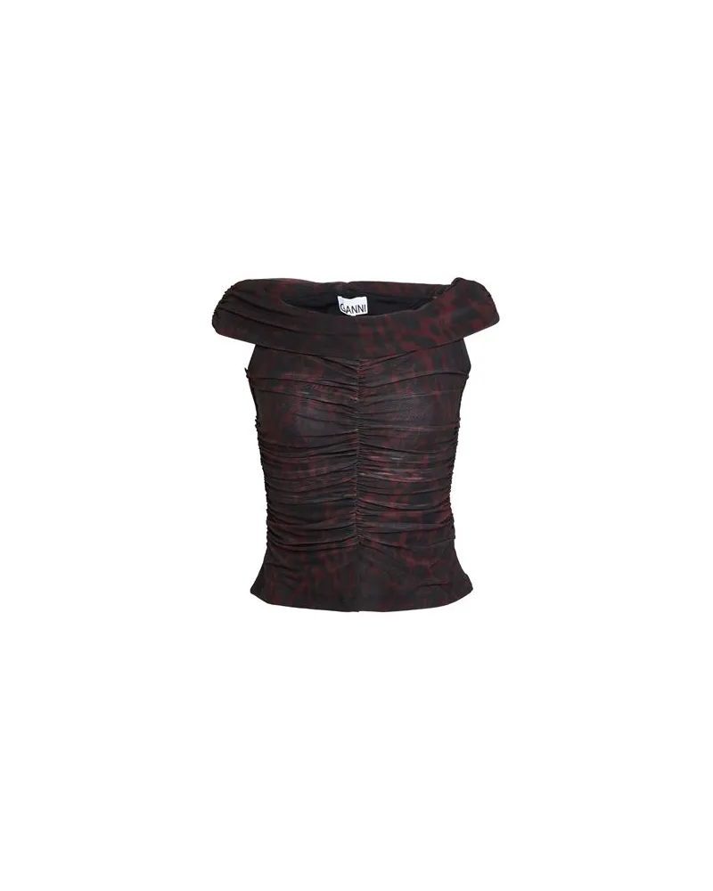 Ganni TOPS - Topsauf YOOX.COM Dunkelbraun