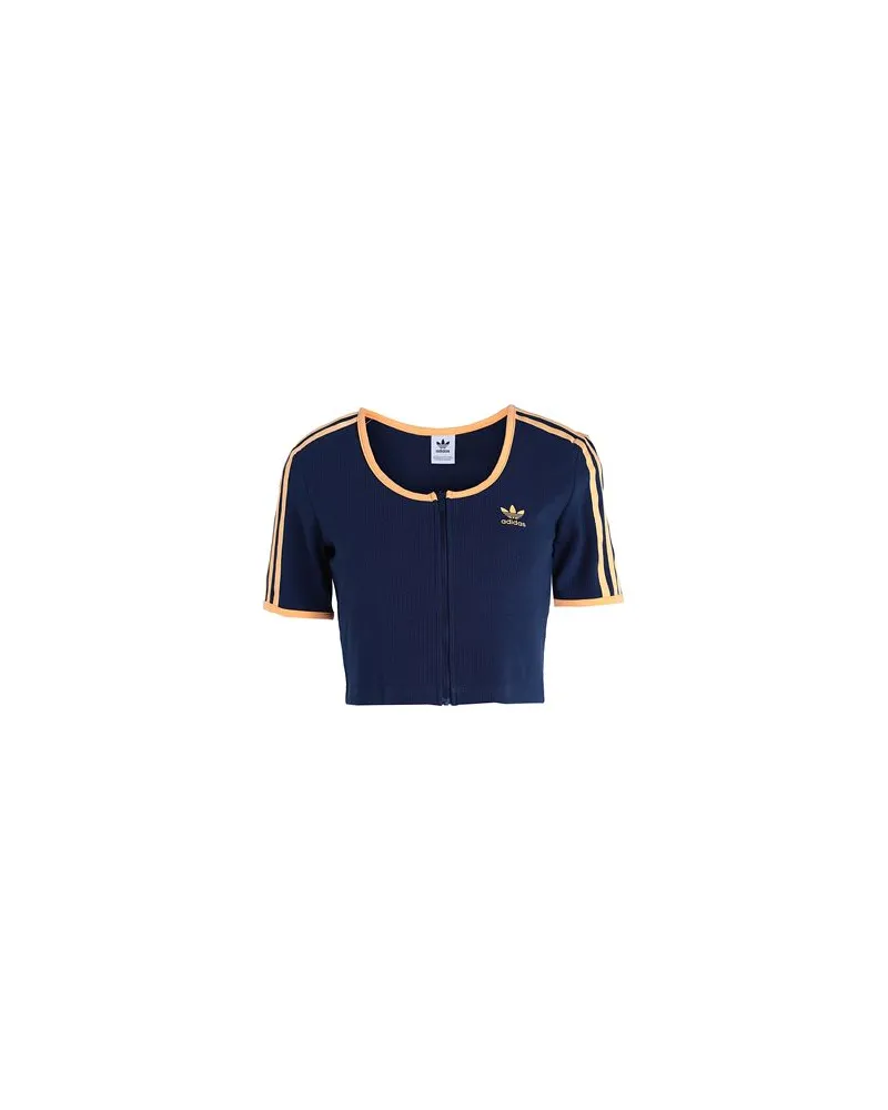 adidas RIB SS FZ TOP  - TOPS - Topsauf YOOX.COM Marineblau