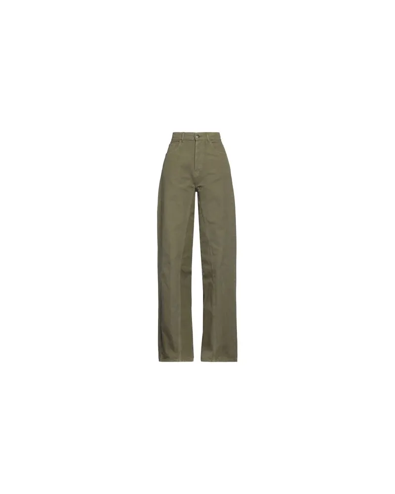 Erika Cavallini HOSEN & RÖCKE - Jeanshosenauf YOOX.COM Militärgrün
