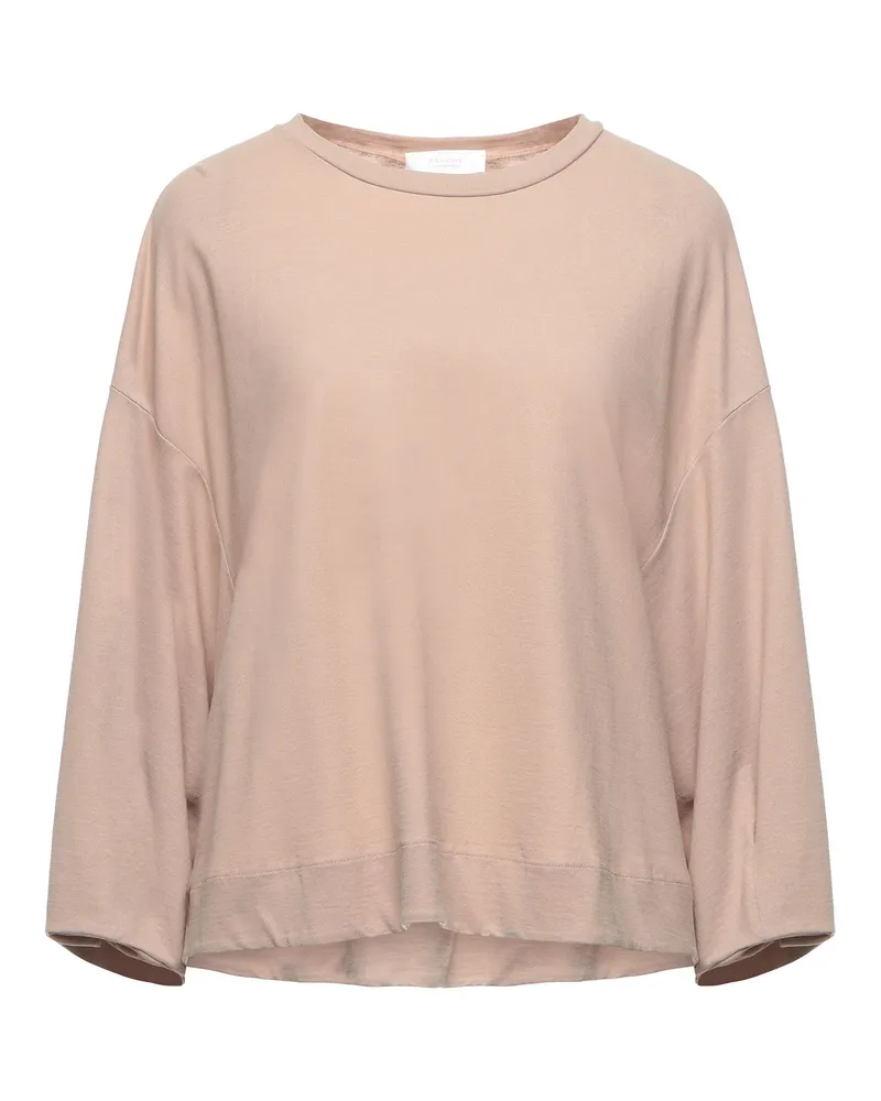 Zanone T-shirts Beige