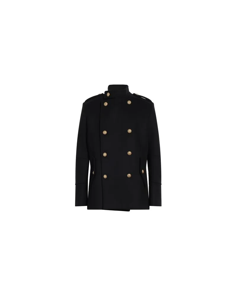 Balmain JACKEN & MÄNTEL - Mäntelauf YOOX.COM Schwarz