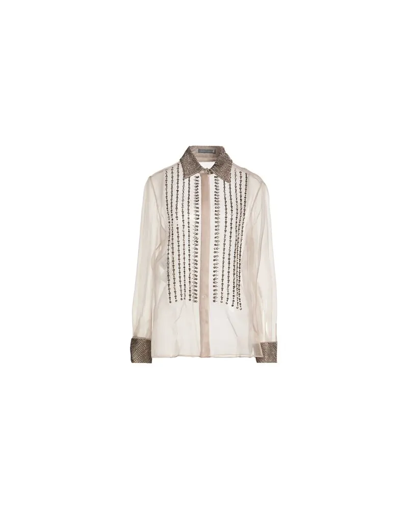 Alberta Ferretti TOPS - Hemdenauf YOOX.COM Hellgrau