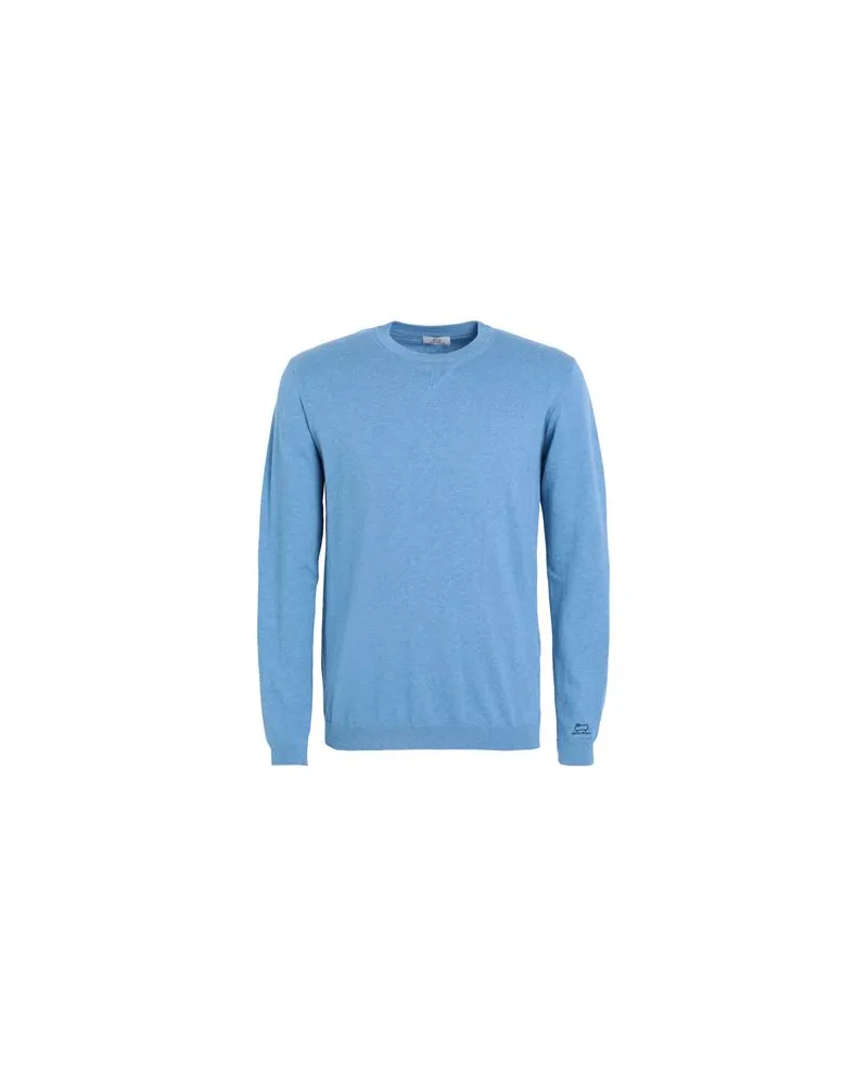 Woolrich LOGO CREWNECK   - STRICKWAREN - Pulloverauf YOOX.COM Hellblau