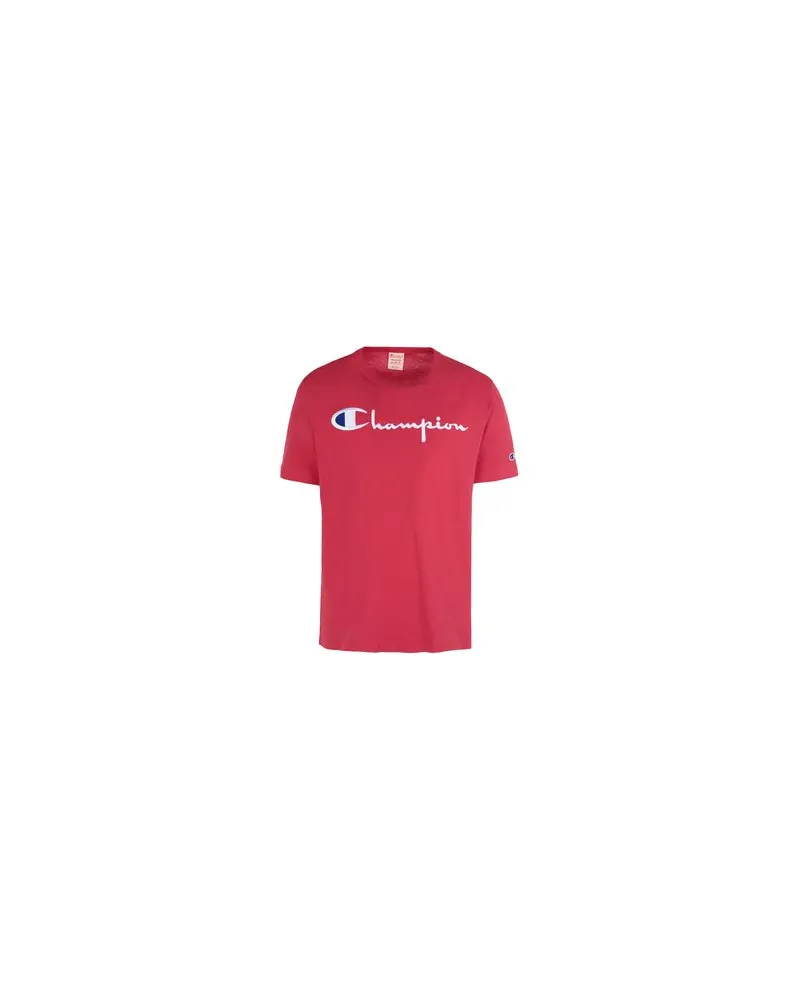 Champion CREWNECK T-SHIRT LOGO - TOPS - T-shirtsauf YOOX.COM Rot
