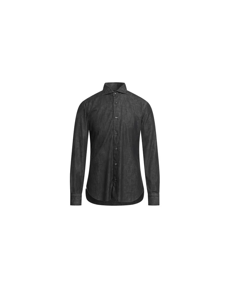 BARBA DANDY LIFE - TOPS - Jeanshemdenauf YOOX.COM Schwarz