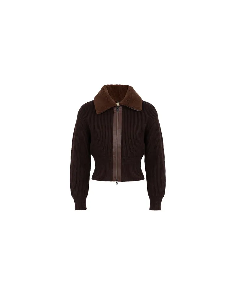 TOD'S STRICKWAREN - Strickjackenauf YOOX.COM Dunkelbraun