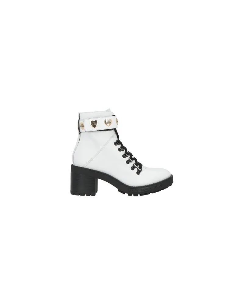Moschino SCHUHE - Stiefelettenauf YOOX.COM Weiß