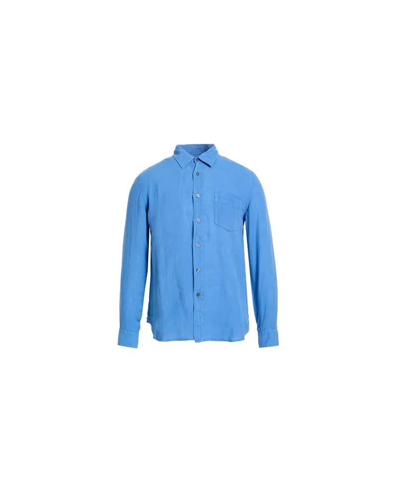 120% Lino TOPS - Hemdenauf YOOX.COM Blau