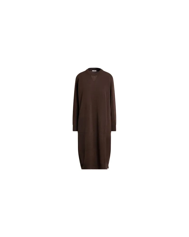 Peserico KLEIDER - Midi-Kleiderauf YOOX.COM Schokobraun