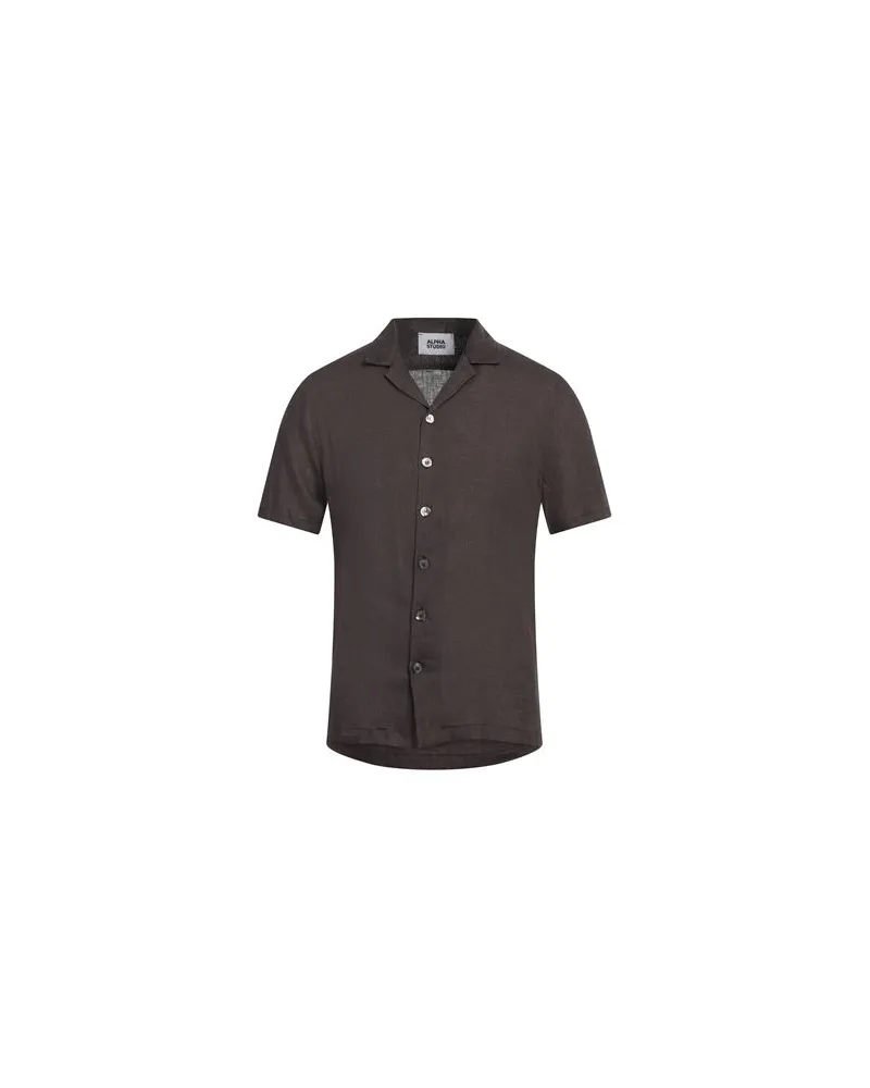 Alpha Studio TOPS - Hemdenauf YOOX.COM Schokobraun
