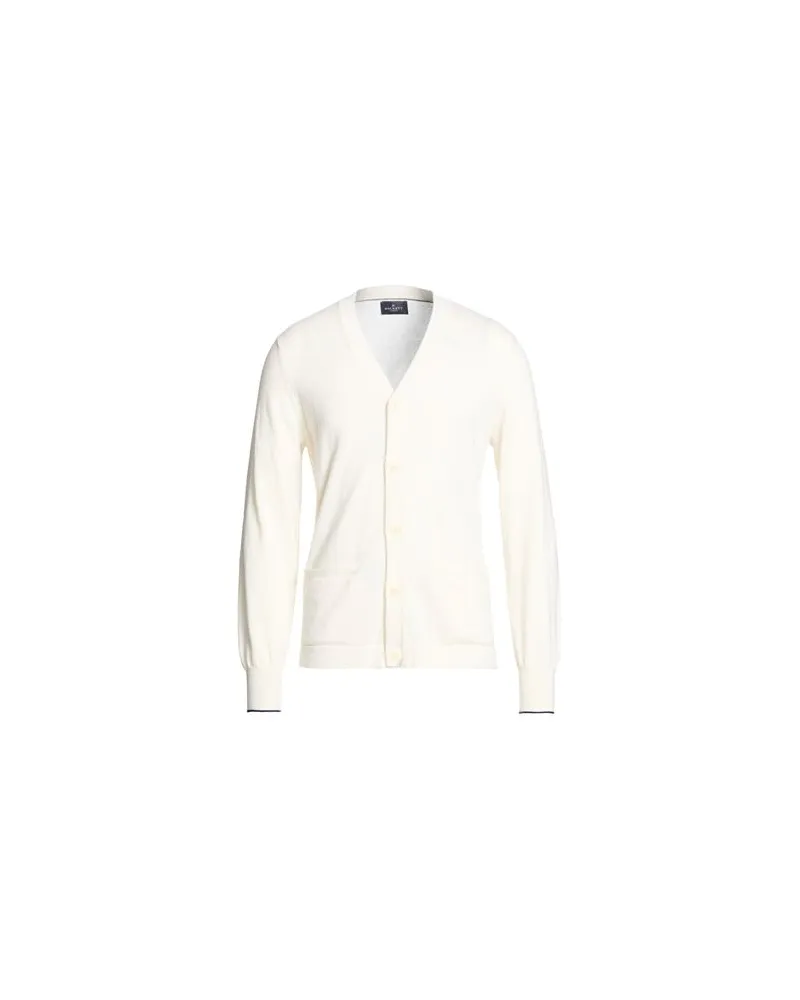 Hackett STRICKWAREN - Strickjackenauf YOOX.COM Elfenbein