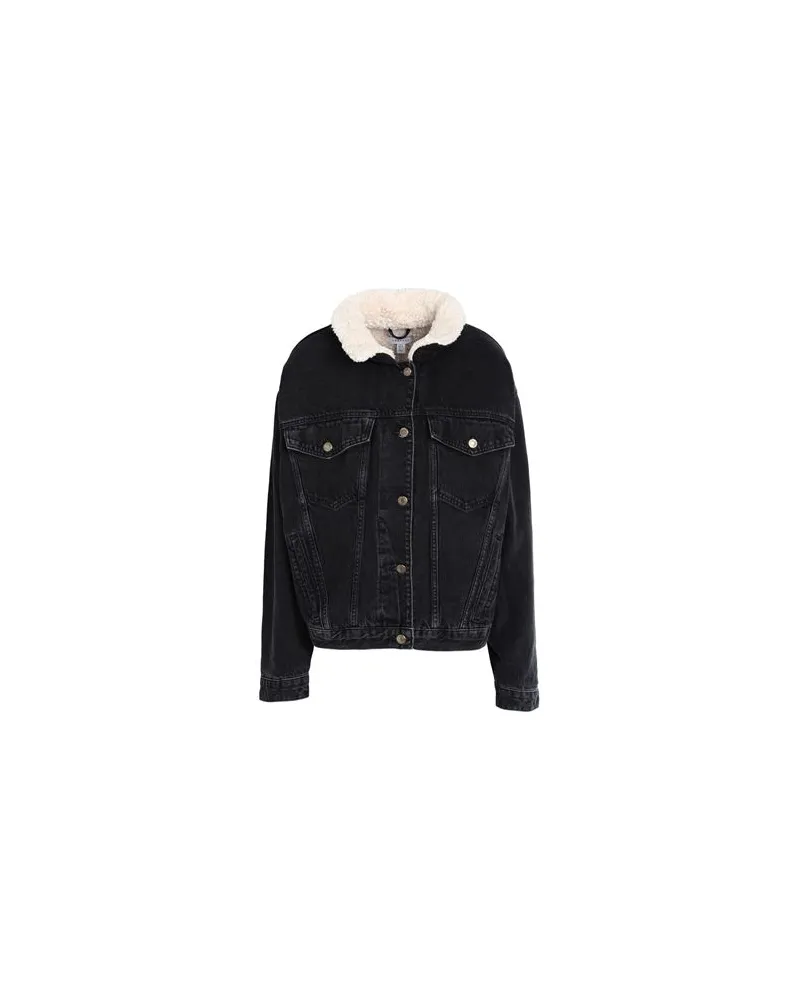 Topshop JACKEN & MÄNTEL - Jeansjacken/Mäntelauf YOOX.COM Schwarz