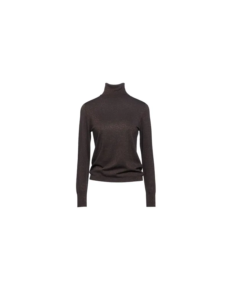 ALLUDE STRICKWAREN - Rollkragenpulloverauf YOOX.COM Dunkelbraun