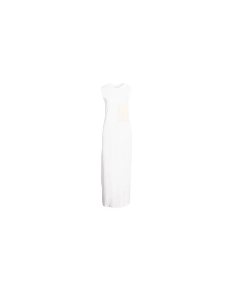 ALYSI CRÈME - KLEIDER - Maxi-Kleiderauf YOOX.COM Weiß