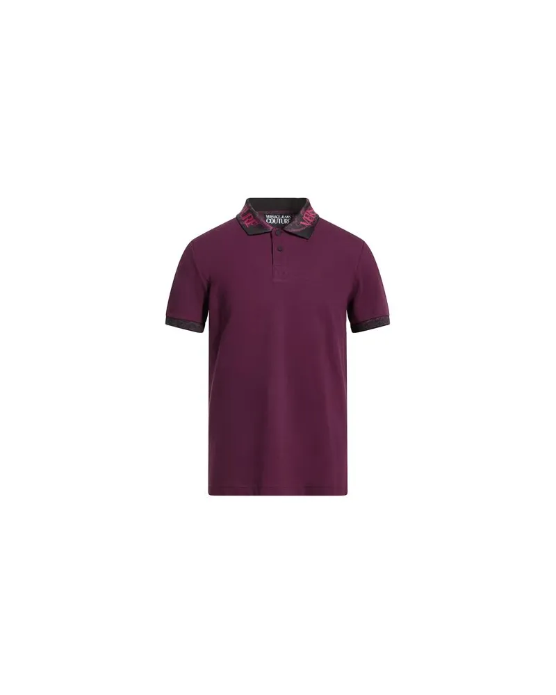 Versace Jeans TOPS - Poloshirtsauf YOOX.COM Pflaume