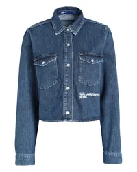 Karl Lagerfeld Jeanshemd Blau