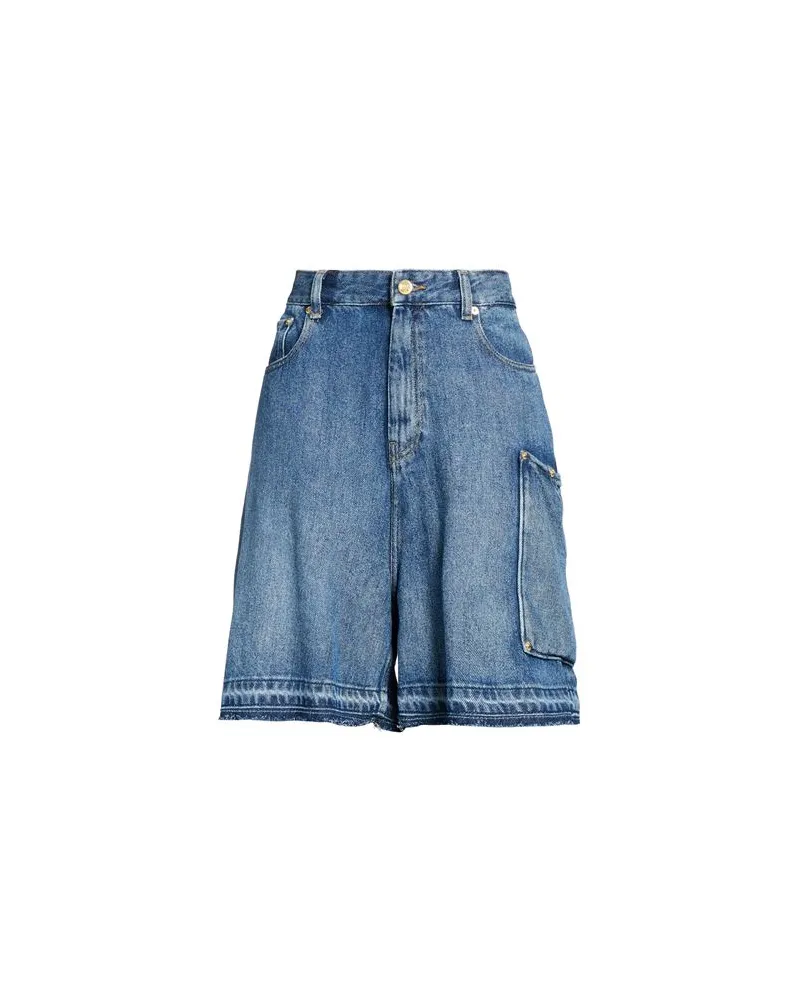 Ganni HOSEN & RÖCKE - Jeansshortsauf YOOX.COM Blau