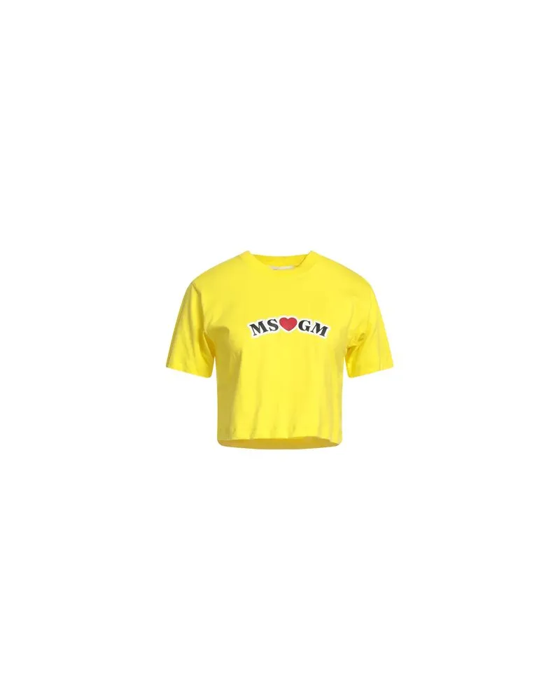 MSGM TOPS - T-shirtsauf YOOX.COM Gelb
