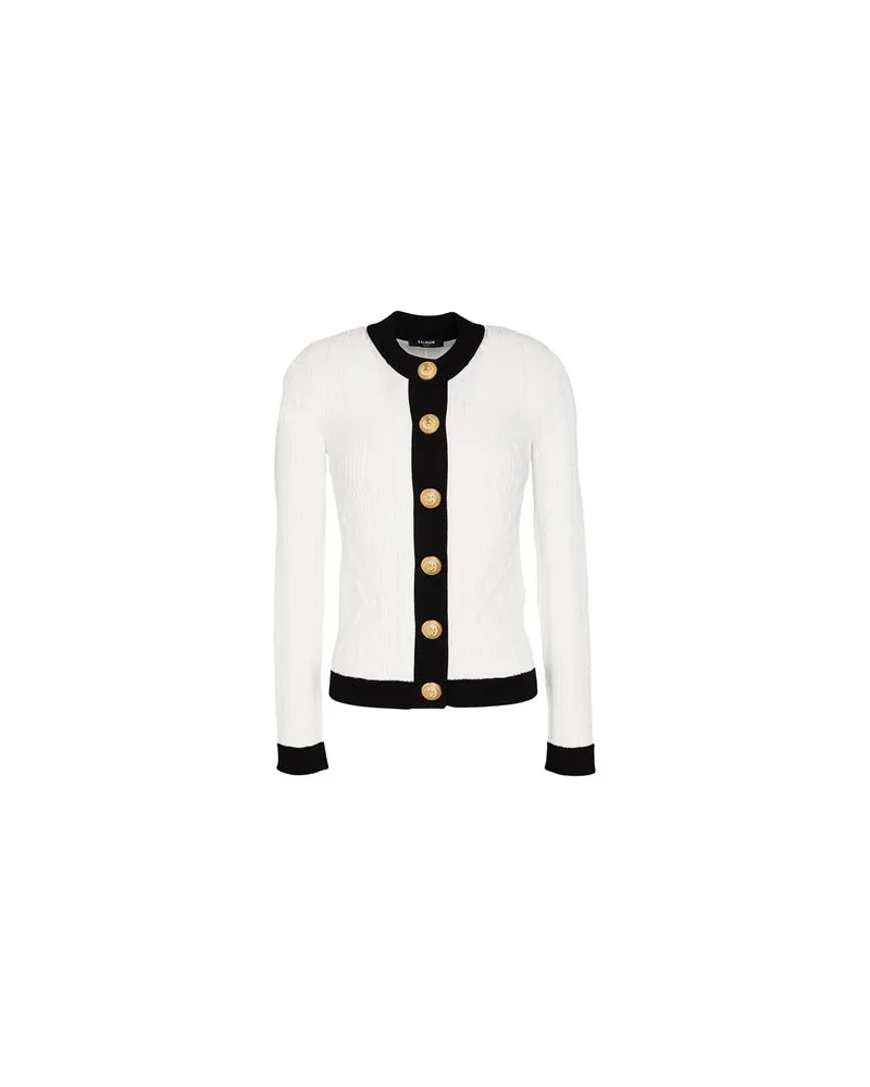 Balmain STRICKWAREN - Strickjackenauf YOOX.COM Weiß