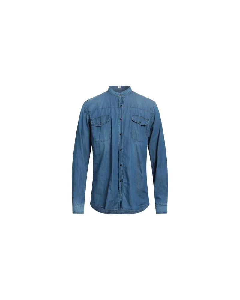 Macchia J TOPS - Jeanshemdenauf YOOX.COM Blau