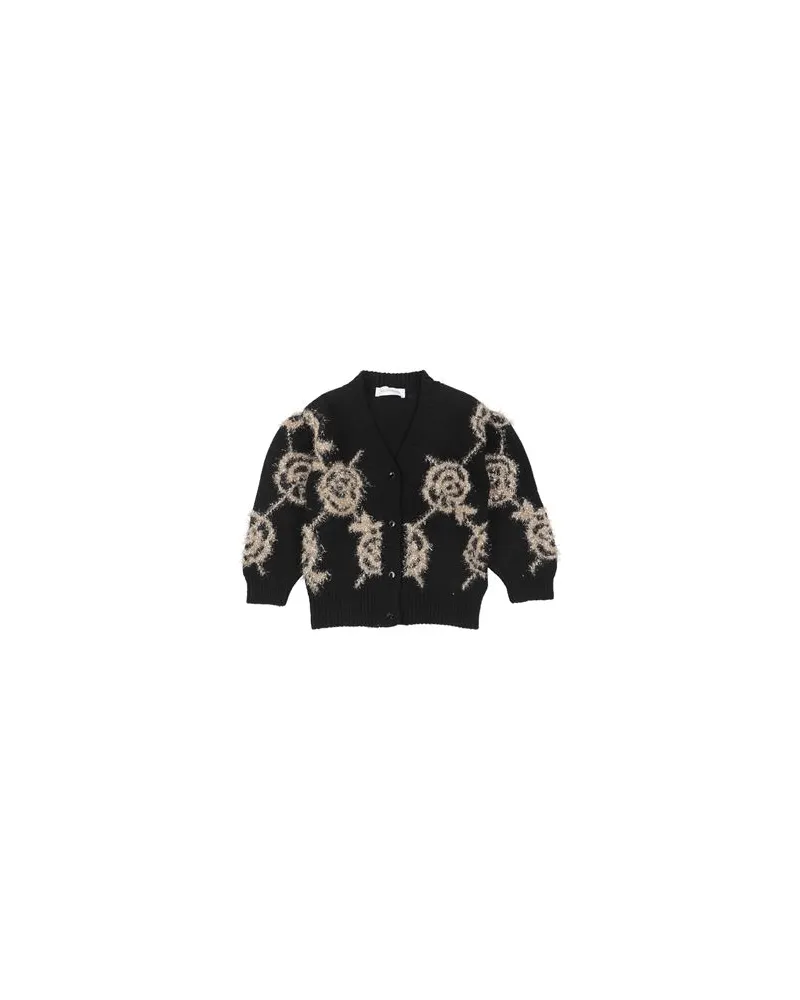 Monnalisa STRICKWAREN - Strickjackenauf YOOX.COM Schwarz