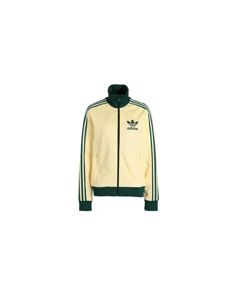 adidas BECKENBAUER TT  - BECKENBAUER TT - TOPS - Sweatshirtsauf YOOX.COM Pastellgelb