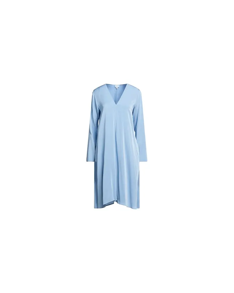 Her Shirt Her Dress KLEIDER - Midi-Kleiderauf YOOX.COM Himmelblau