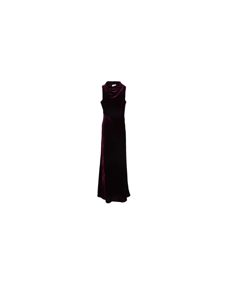 Semicouture KLEIDER - Maxi-Kleiderauf YOOX.COM Pflaume