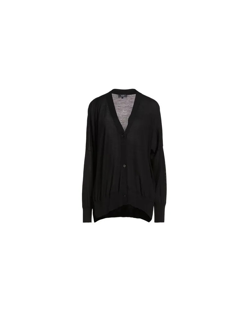 Fay STRICKWAREN - Strickjackenauf YOOX.COM Schwarz