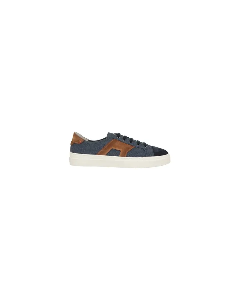 Santoni DOUBLE BUCKLE SNEAKER - SCHUHE - Sneakersauf YOOX.COM Marineblau