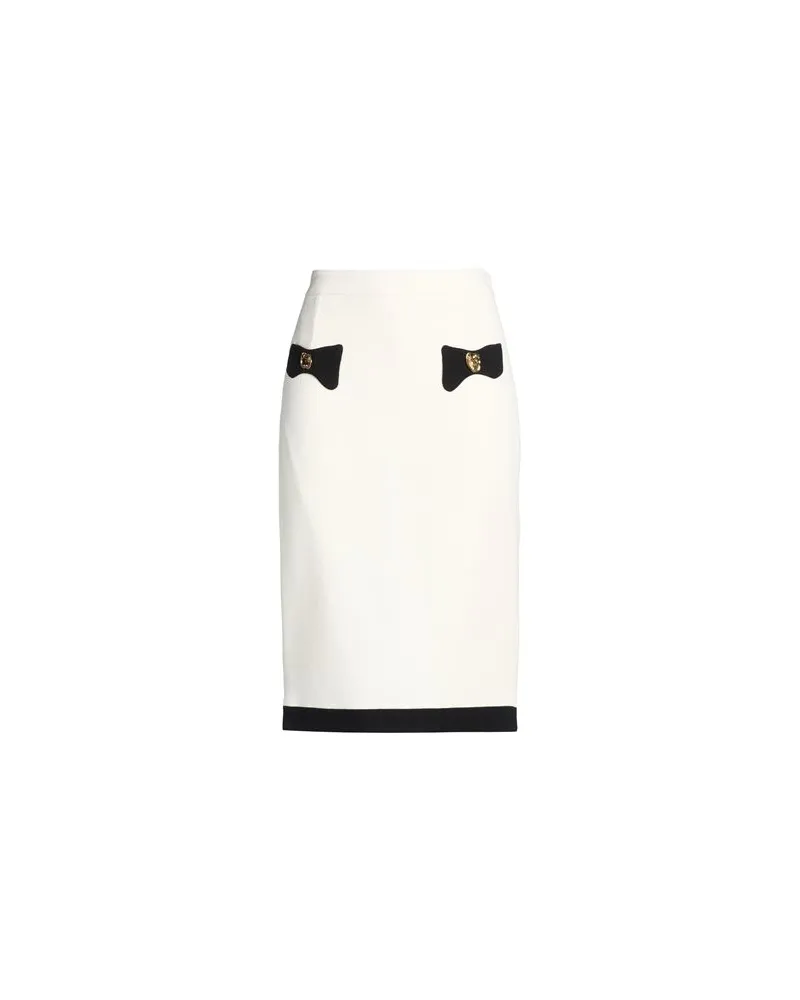 Moschino HOSEN & RÖCKE - Midi-Röckeauf YOOX.COM Weiß