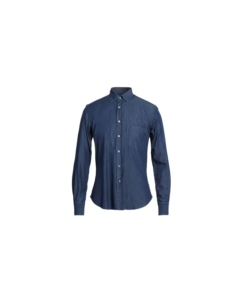 Drumohr  TOPS - Jeanshemdenauf YOOX.COM Blau