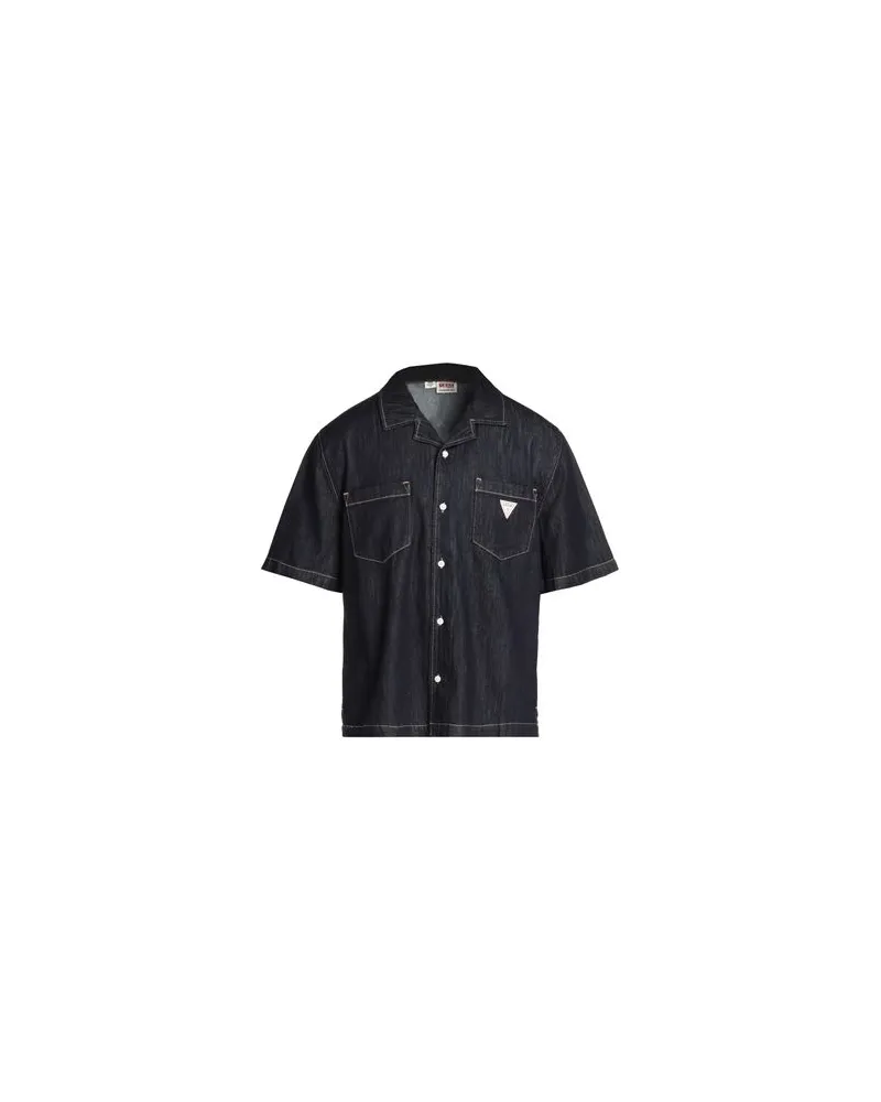 Guess TOPS - Jeanshemdenauf YOOX.COM Blau