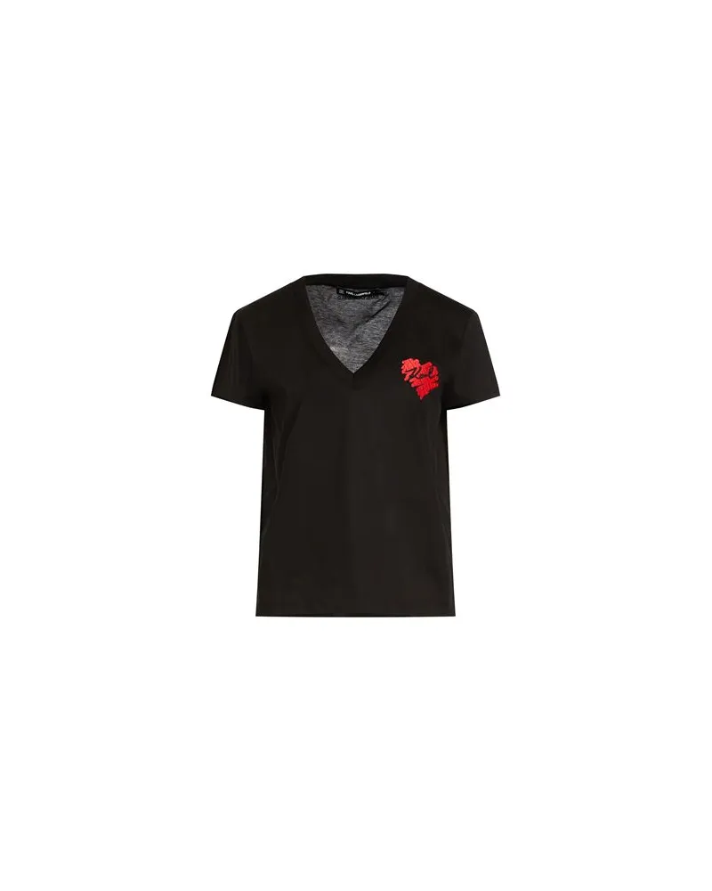 Karl Lagerfeld TOPS - T-shirtsauf YOOX.COM Schwarz